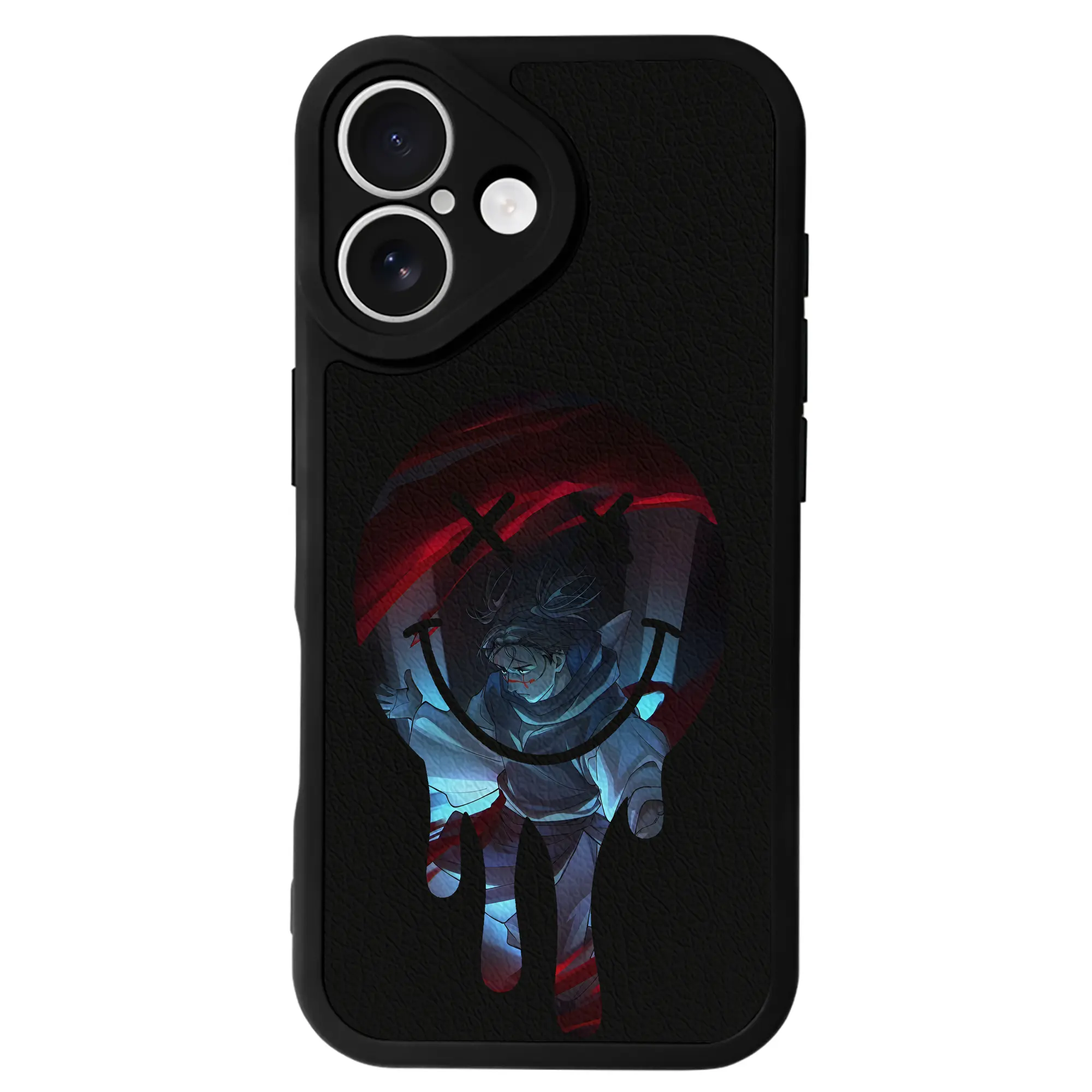 呪術廻戦 グッズ,脹相 - IPhone 16シリーズ対応 ・ シリコンスマホケース ・ レザー調 ・ 高精度フィット ・ 耐衝撃 ・ ワイヤレス充電対応 ・ 精密カット